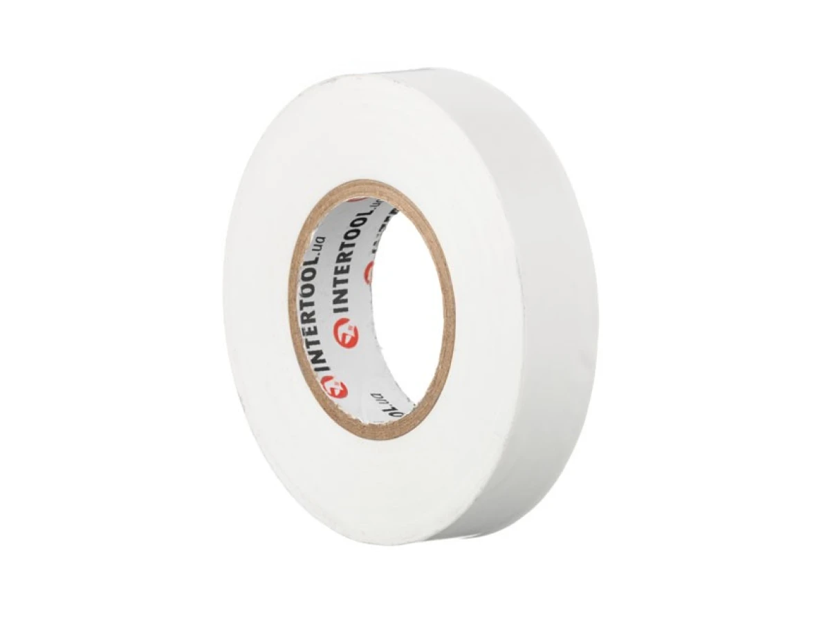 Стрічка ізоляційна, 17 мм * 25 м *0,15 мм, біла INTERTOOL IT-0063 