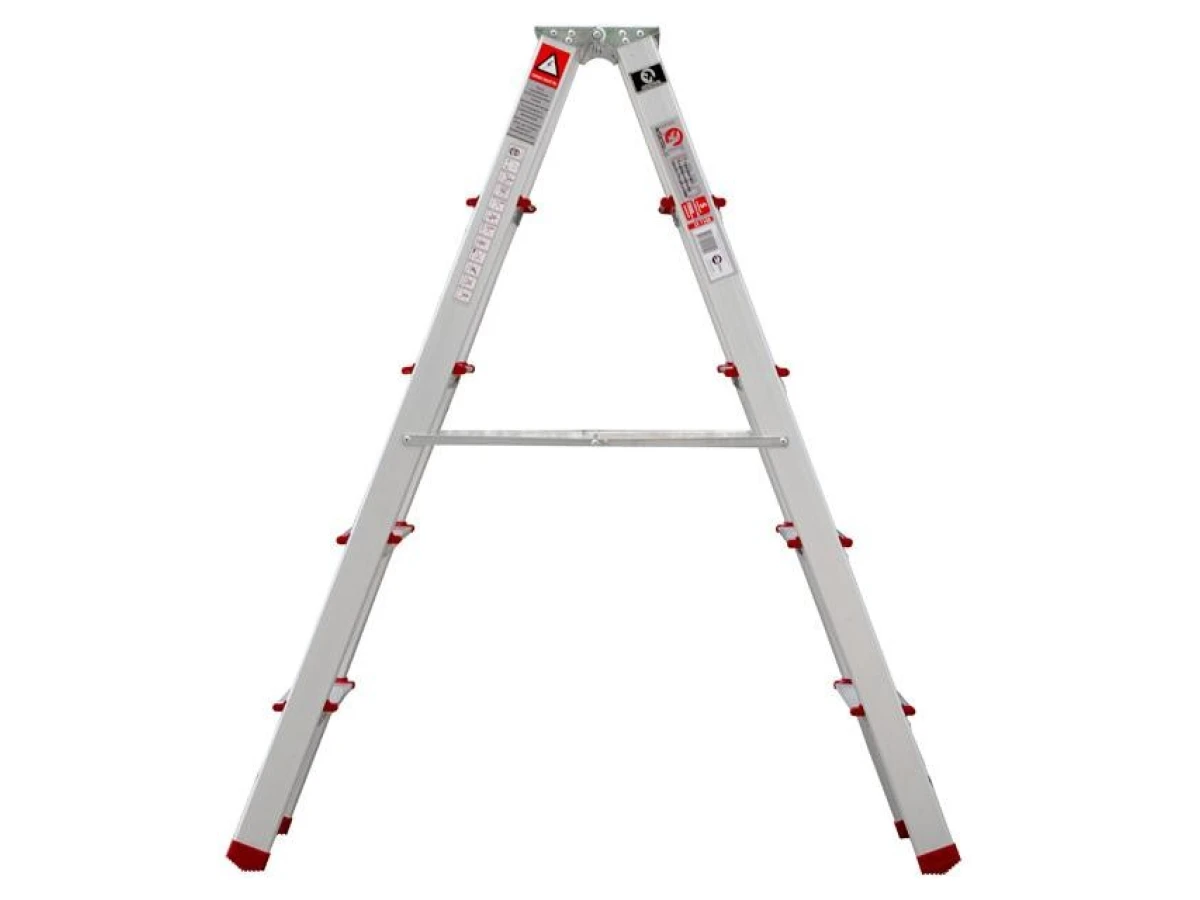 Стремянка алюминиевая двусторонняя 5 ступени, высота 1094 мм INTERTOOL LT-1105 