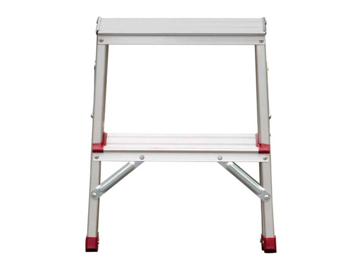 Стремянка алюминиевая двусторонняя 2 ступени, высота 440 мм INTERTOOL LT-1102 