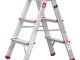 Стремянка алюминиевая двусторонняя 3 ступени, высота 668 мм INTERTOOL LT-1103 