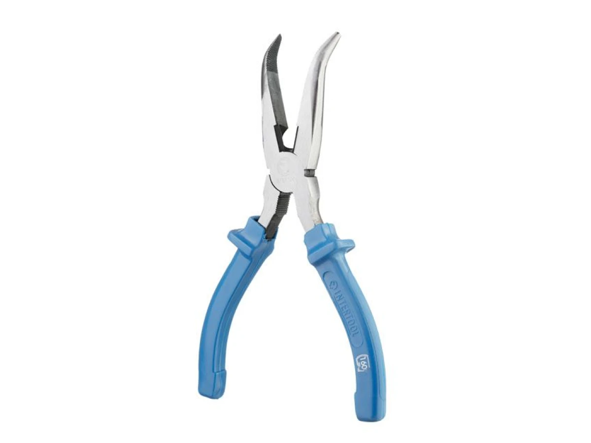 Довгогубці вигнуті 180 мм INTERTOOL HT-0125 