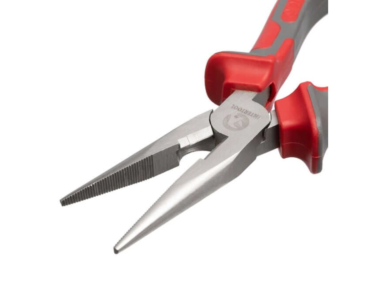 Довгогубці прямі 160 мм, С55 INTERTOOL HT-0127 