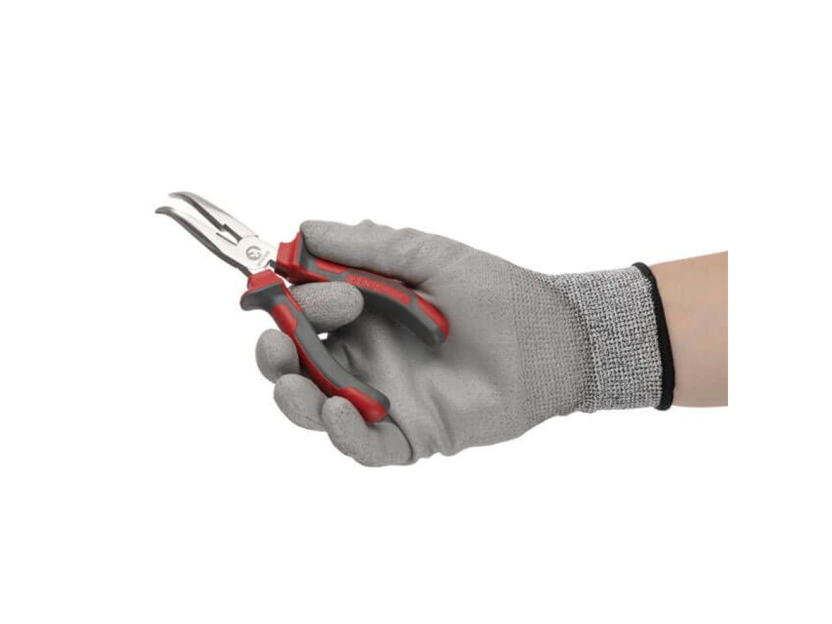 Довгогубці вигнуті 160 мм, С55 INTERTOOL HT-0131 