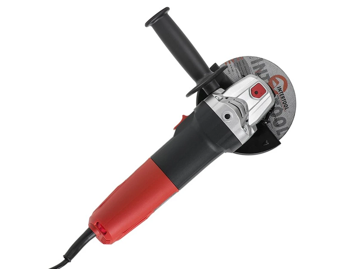 Шлифмашина угловая, 1100 Вт, диаметр круга 125 мм, регулировка оборотов 3000-12000 об/мин INTERTOOL WT-0223 
