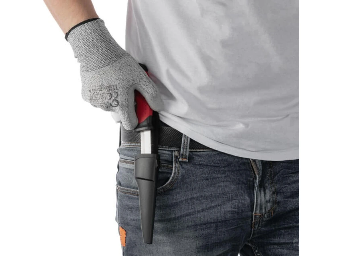 Ніж 100 мм, з чохлом INTERTOOL HT-0536 