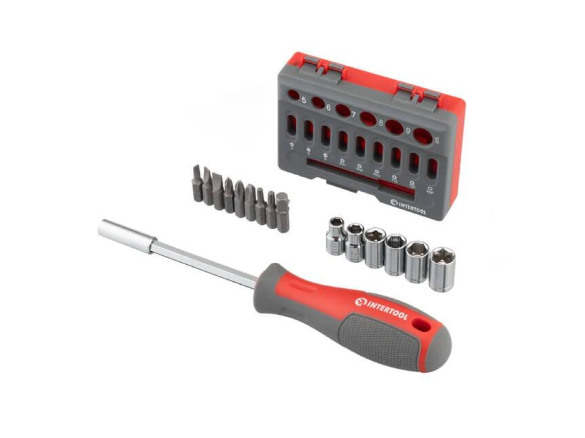 Викрутка з комплектом насадок 16 од INTERTOOL VT-3345 