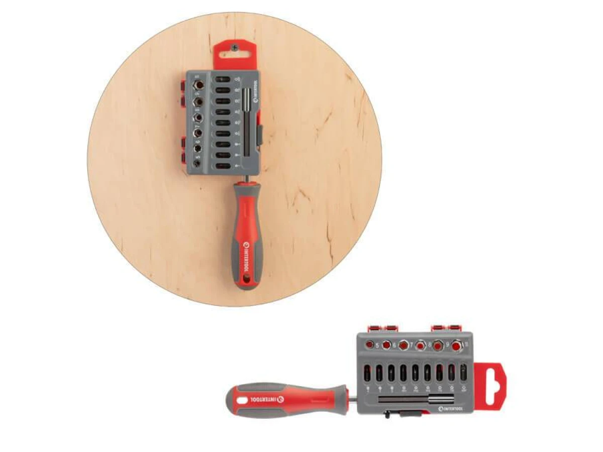 Викрутка з комплектом насадок 16 од INTERTOOL VT-3345 