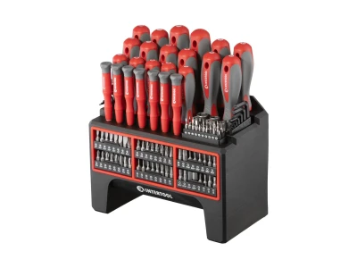 Набір викруток з комплектом насадок 114 од. INTERTOOL VT-3372