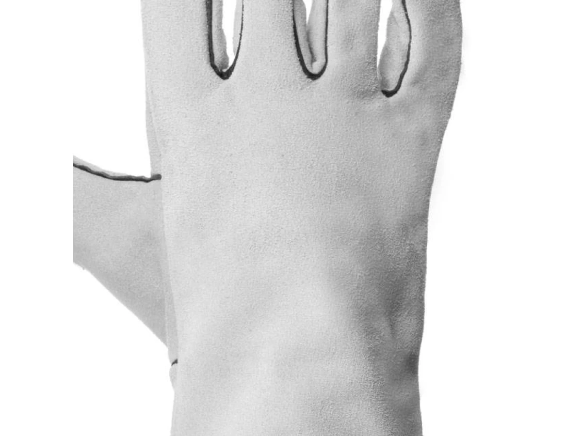 Перчатка замшевая серая (ящик 60 пар) INTERTOOL SP-0009W 