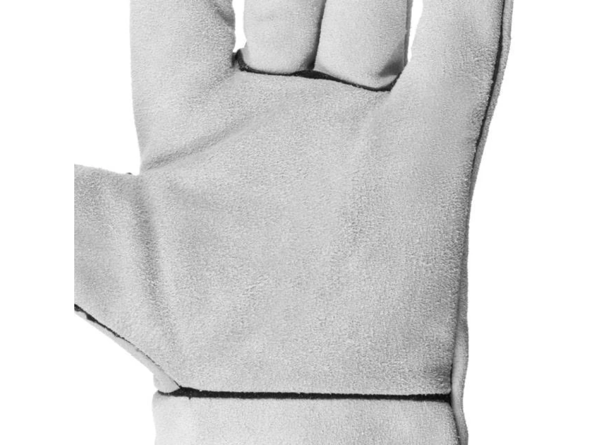 Перчатка замшевая серая (ящик 60 пар) INTERTOOL SP-0009W 