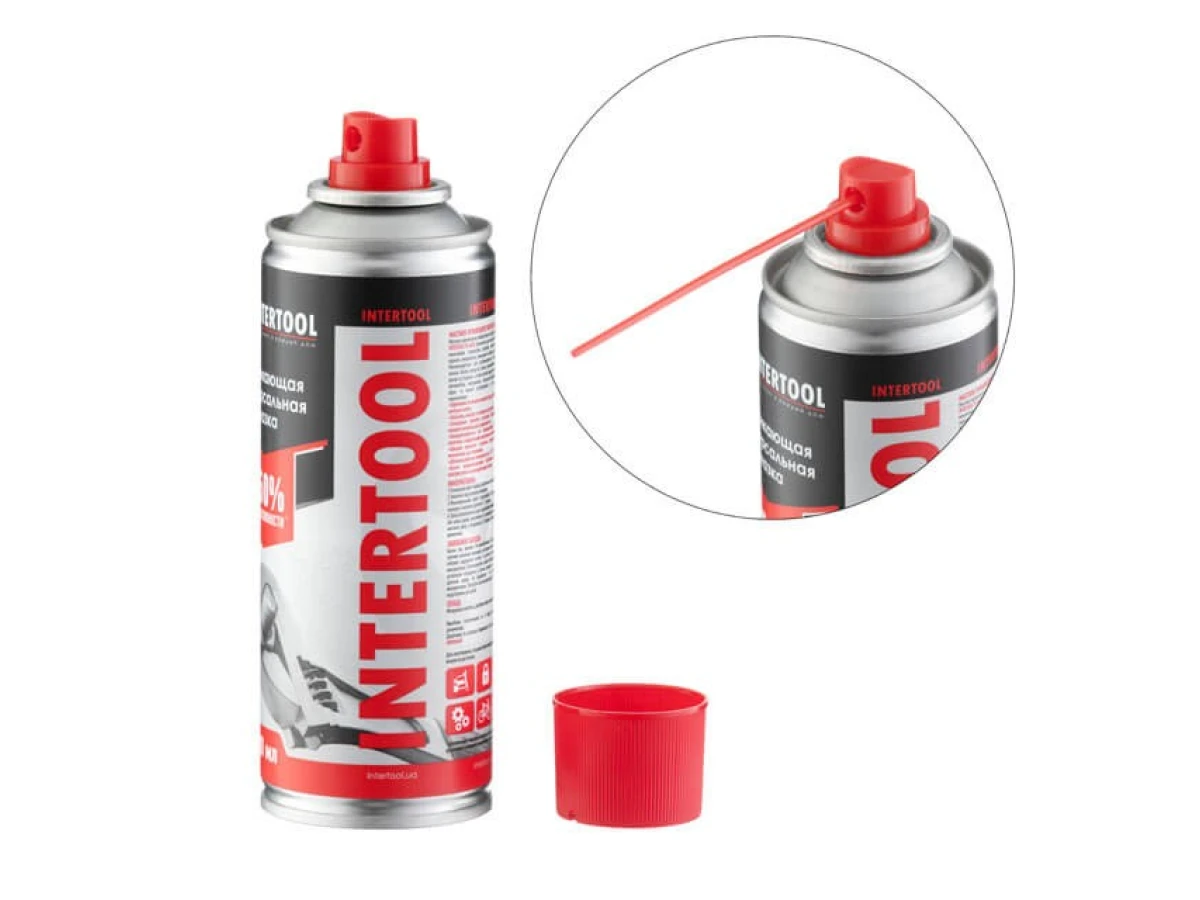 Мастило проникаюче універсальне, аерозоль 200 мл. INTERTOOL FS-4020 