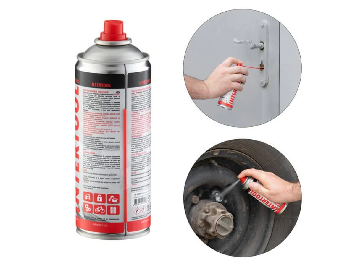 Мастило проникаюче універсальне, аерозоль 400 мл. INTERTOOL FS-4040 