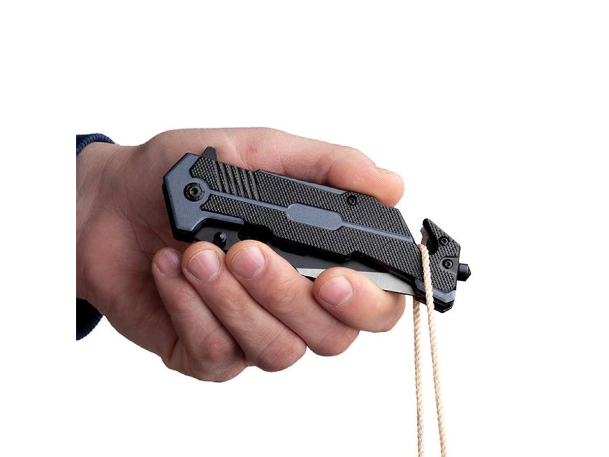 Ніж складаний 9,3 з лезом для розрізання ременів INTERTOOL HT-0598 