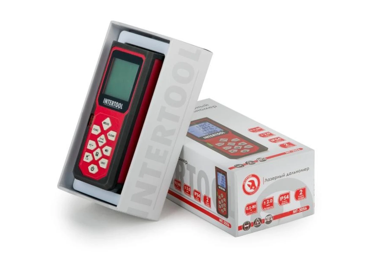 Дальномер лазерный 80 м INTERTOOL MT-3056 