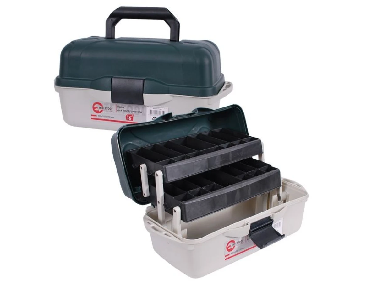 Ящик для інструментів 16" 400*205*190 мм INTERTOOL BX-6116 
