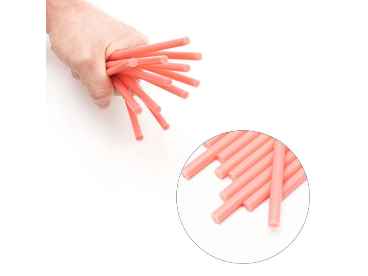 Комплект стрижнів клейових рожевих 7,4 мм * 200 мм, 12 шт. INTERTOOL RT-1048 