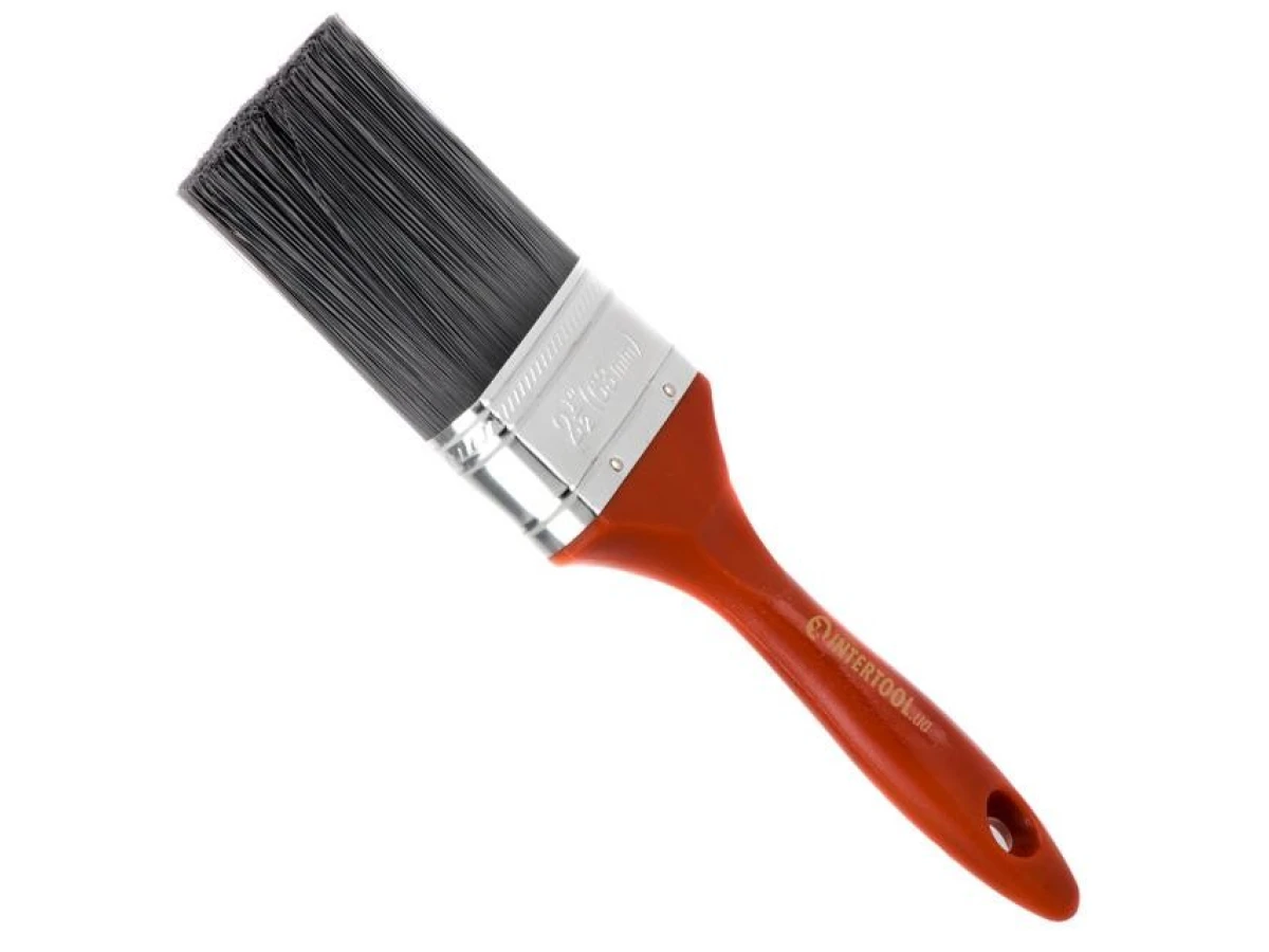 Пензель флейцевий з штучним ворсом 2,5” INTERTOOL KT-1463 
