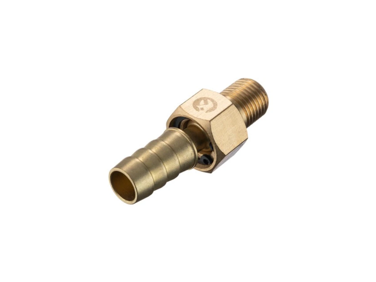 Шарнір поворотний зовнішня різьба 1/4" на шланг 12 мм, латунь STORM INTERTOOL PT-2207 