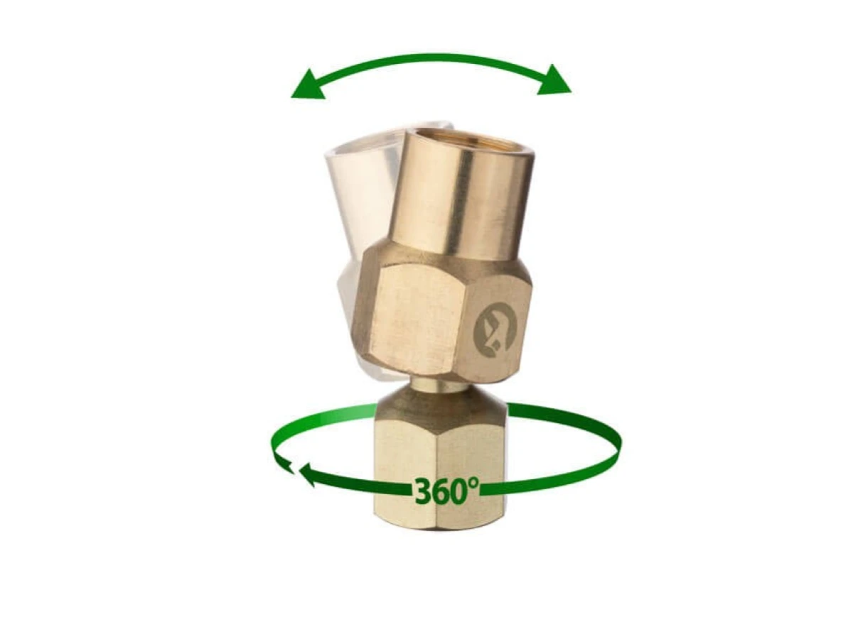 Шарнір поворотний внутрішня різьба 1/4 "- 1/4", латунь STORM INTERTOOL PT-2209 