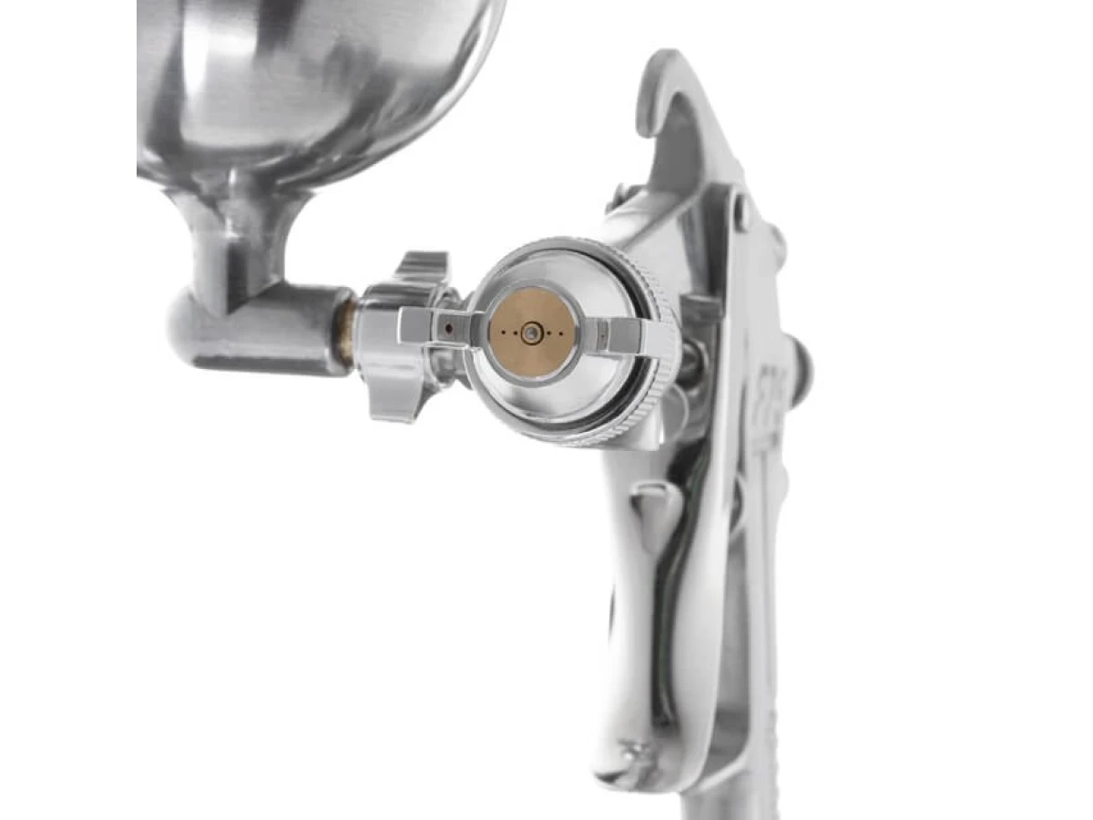 Краскопульт пневматический HP, форсунка 1.5 мм, верхний металлический бачок 400 мл, 5 бар INTERTOOL PT-0202 