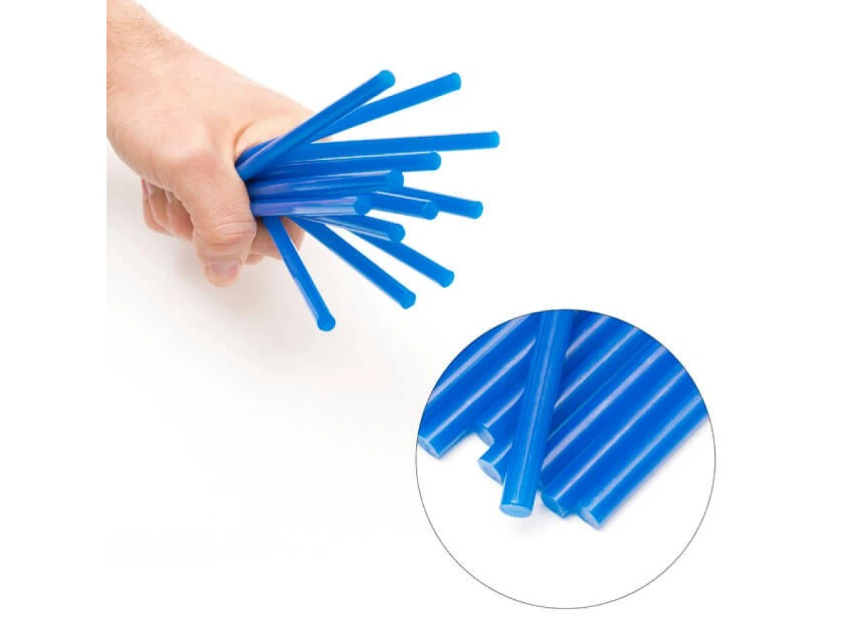 Комплект стрижнів клейових блакитних 7,4 мм * 200 мм, 12 шт. INTERTOOL RT-1055 