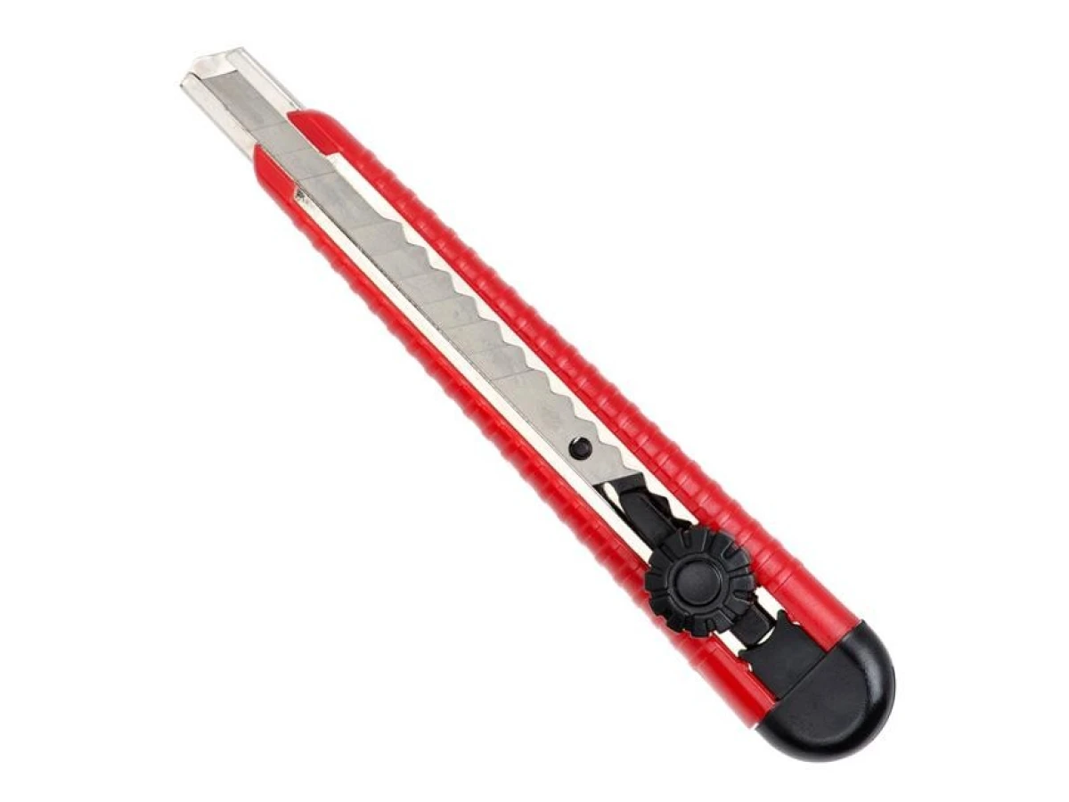 Ніж з металевою направляючою під лезо 9 мм, з гвинтовою фіксацією INTERTOOL HT-0511 