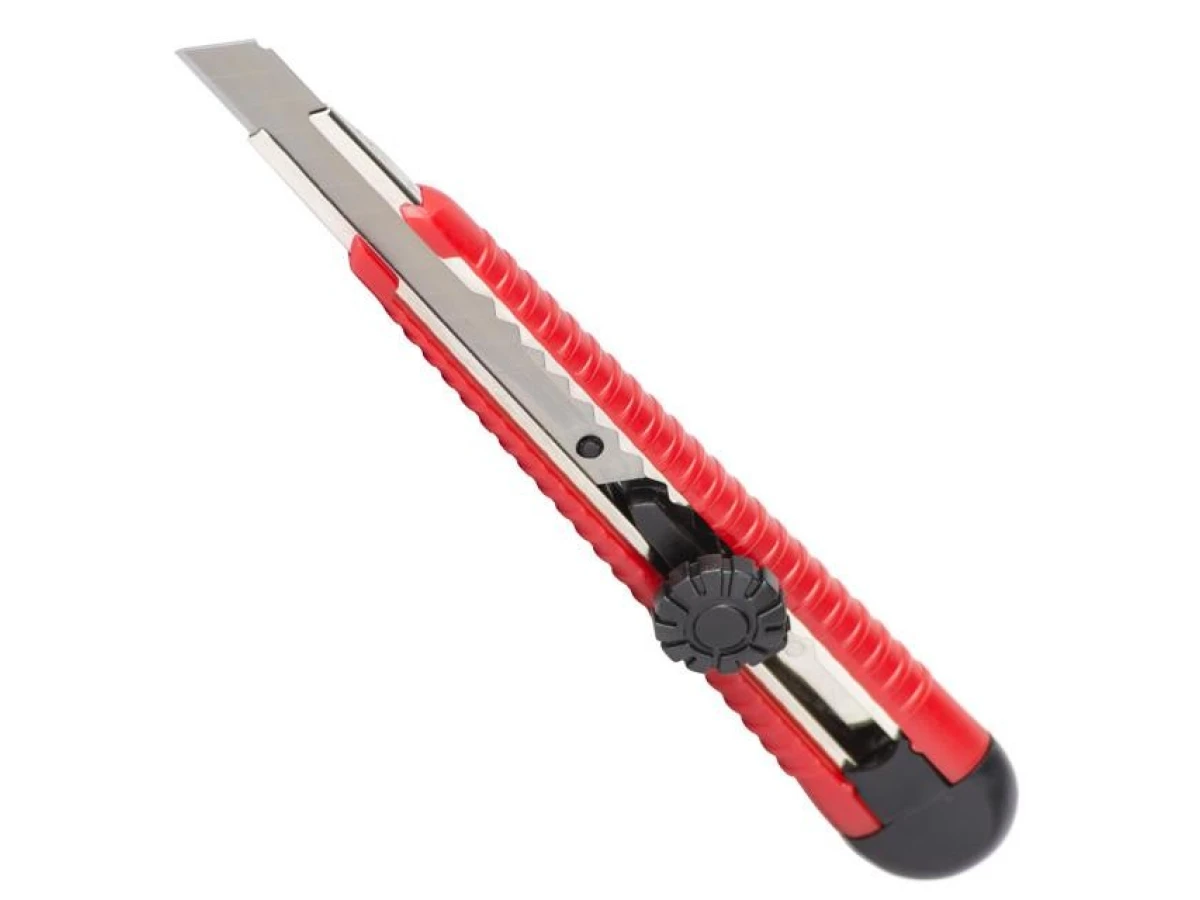 Ніж з металевою направляючою під лезо 9 мм, з гвинтовою фіксацією INTERTOOL HT-0511 