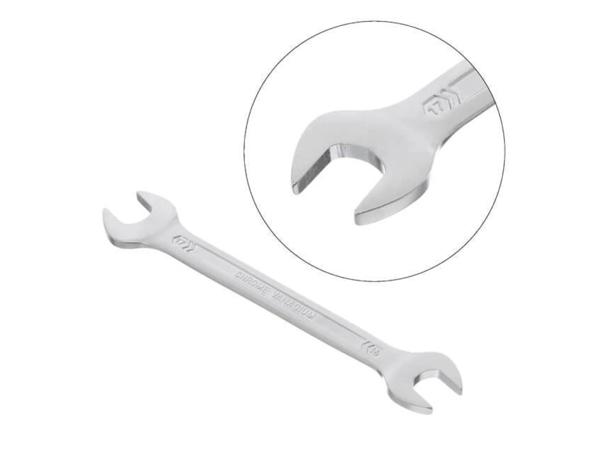 Набір комбінованих ключів 6 шт 6-17 мм Cr-V, покриття сатин-хром, DIN3110, STORM INTERTOOL XT-1101 