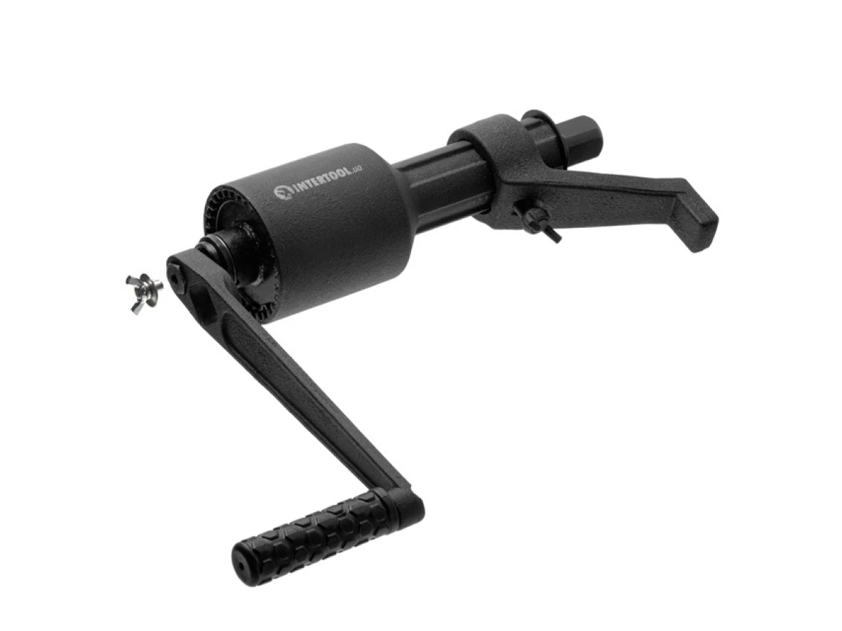 Ключ балонний роторний для вантаж. авто 380 мм, двошвидкісний, макc. 3800 Нм, головки 32, 33 мм, пласт. кейс INTERTOOL XT-0006 
