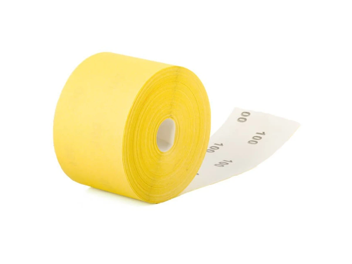 Шлифовальная шкурка на бумажной основе К100, 115 мм * 50 м INTERTOOL BT-0820 