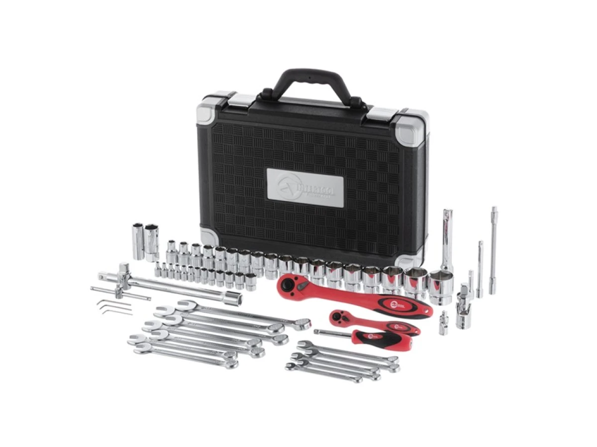 Набір інструментів професійний, 1/4" & 1/2", 61 од. INTERTOOL ET-6061 