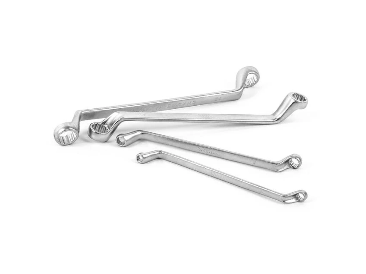 Набір ключів накидних 8 шт, 6-22 мм CrV INTERTOOL HT-1102 