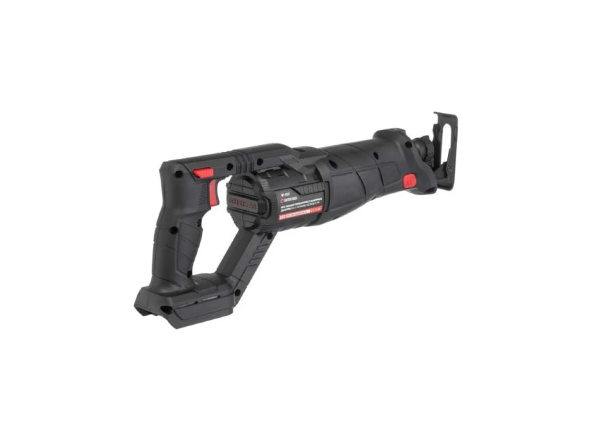 Пила шабельна акумуляторна з безщітковим двигуном 20 В, 0-2500 об/хв., хід пилки 28 мм, без ЗП та АКБ INTERTOOL WT-0367 