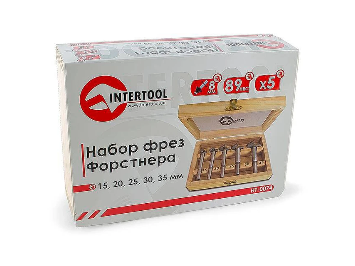 Набір фрез Форстнера, 5 шт INTERTOOL HT-0074 
