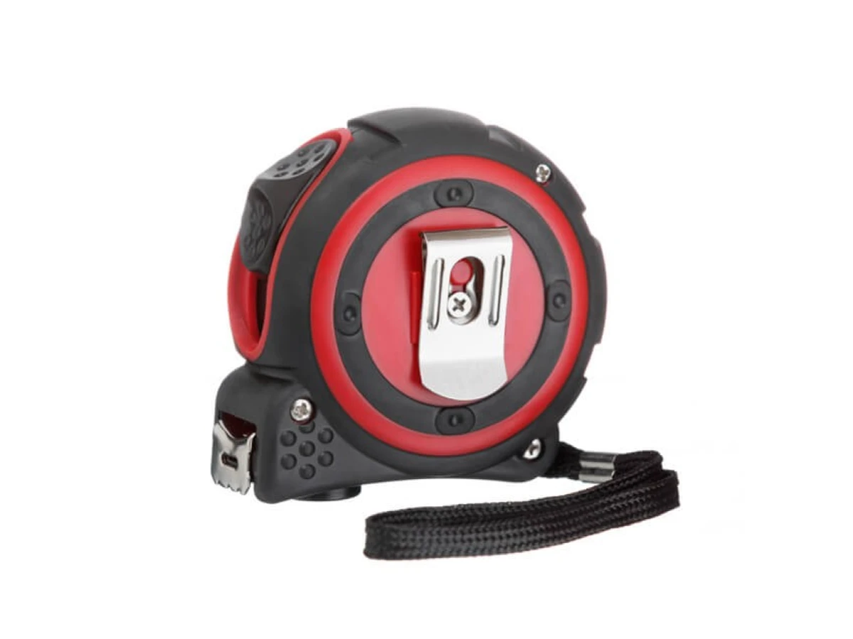 Рулетка з металевим полотном 5м * 25мм, нейлонове покриття полотна STORM INTERTOOL MT-0836 