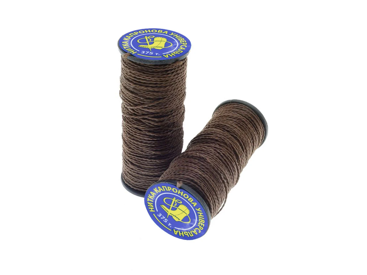 Нитка капронова 1,2мм коричн. (20м) 