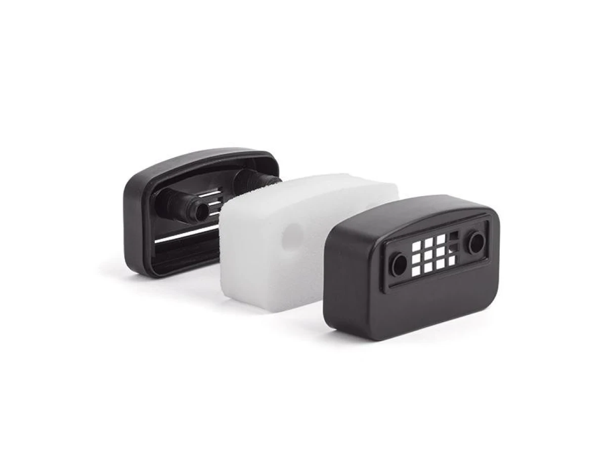 Воздушный фильтр для компрессора, пластиковый корпус, сменный поролоновый фильтрующий элемент к PT-0011 INTERTOOL PT-9085 