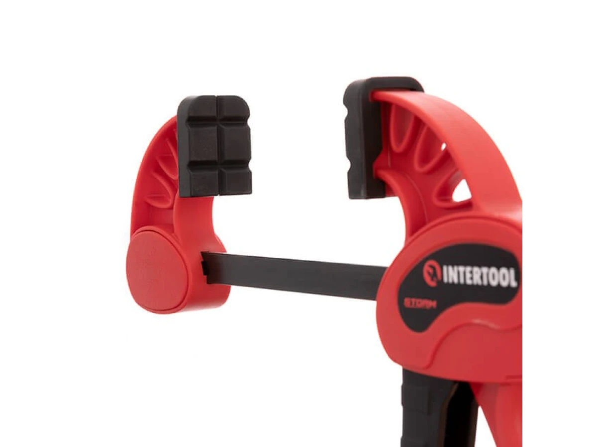 Струбцина автомат 150 * 60мм, зусилля затиску до 70 кг INTERTOOL HT-6115 