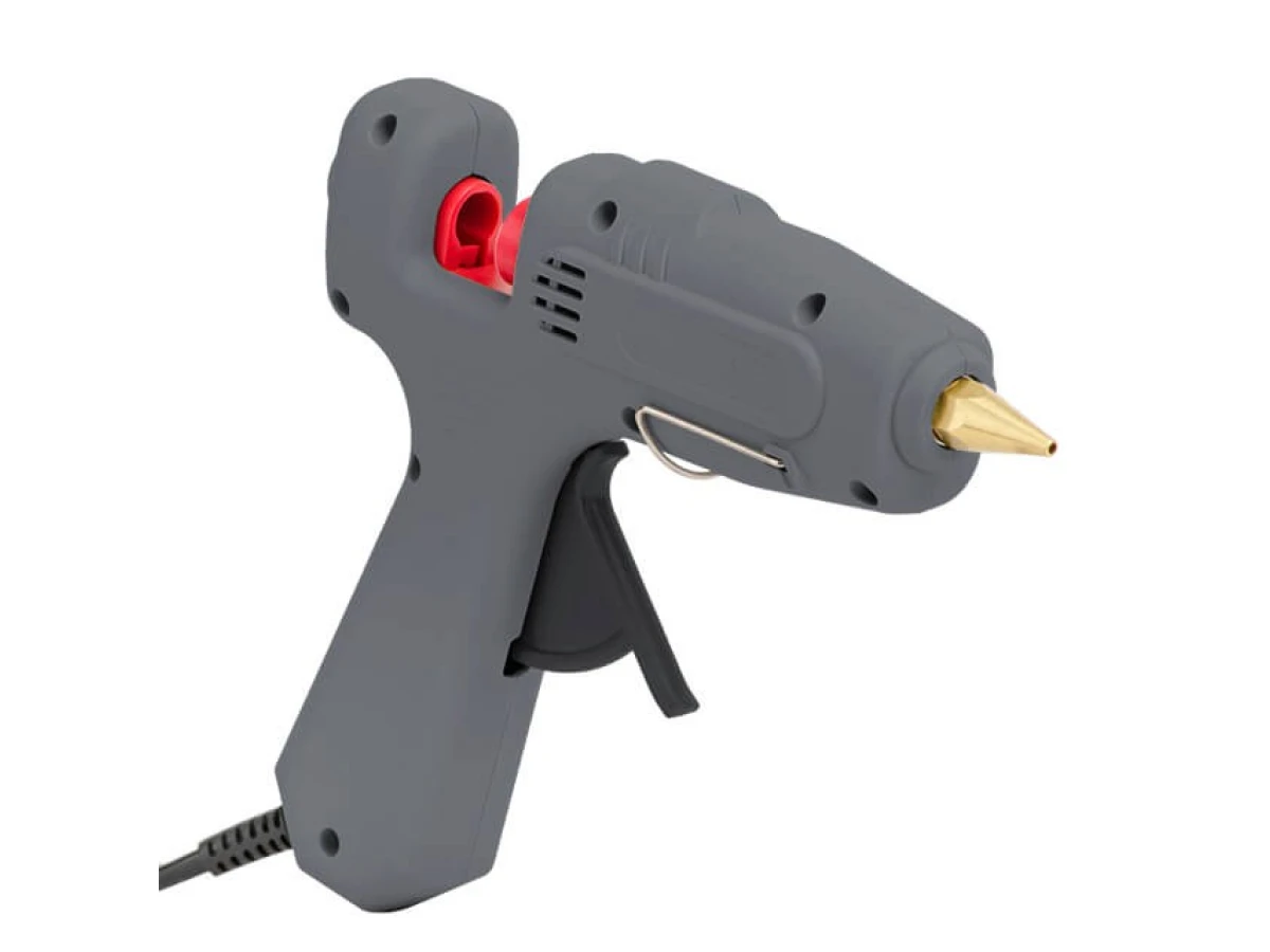 Пістолет клейовий 120 Вт, 230 В, 100-220 °C під стрижні 10.8-11.5 мм, 13-30 г/хв. INTERTOOL RT-1107 