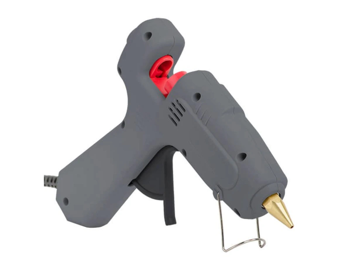 Пістолет клейовий 120 Вт, 230 В, 100-220 °C під стрижні 10.8-11.5 мм, 13-30 г/хв. INTERTOOL RT-1107 