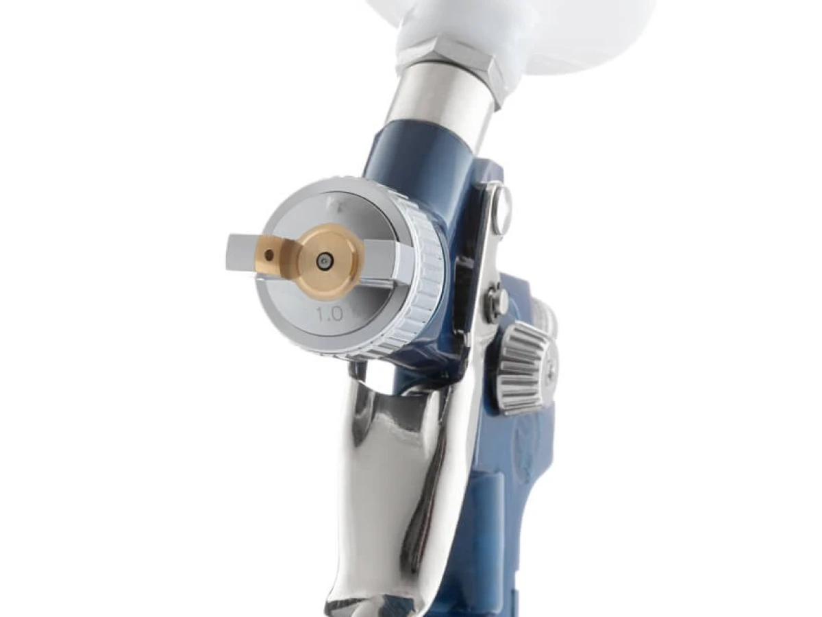 Фарбопульт пневматичний HVLP MINI, форсунка 1.0 мм, верхній пластиковий бачок 125 мл, 3 бар INTERTOOL PT-0121 