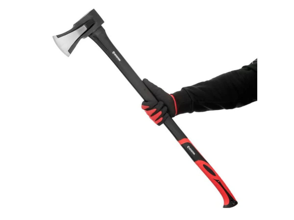 Колун кований 2200 г, ручка з фібергласу INTERTOOL HT-0275 