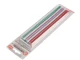 Комплект кольорових перламутрових клейових стрижнів 7,4 мм * 200 мм, 12 шт INTERTOOL RT-1034 