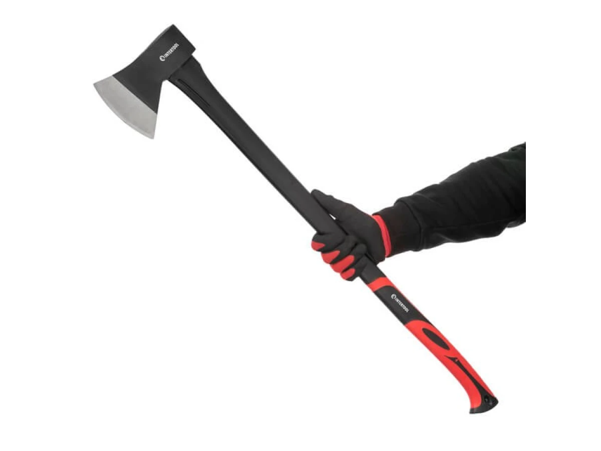 Сокира 1250 г, ручка з фібергласу INTERTOOL HT-0264 