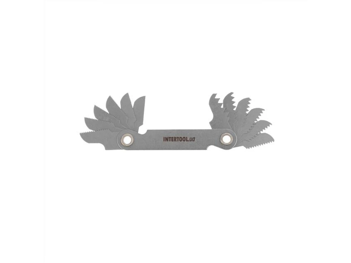 Резьбомер метрический 12шт (0,5-3,0) INTERTOOL SD-8400 