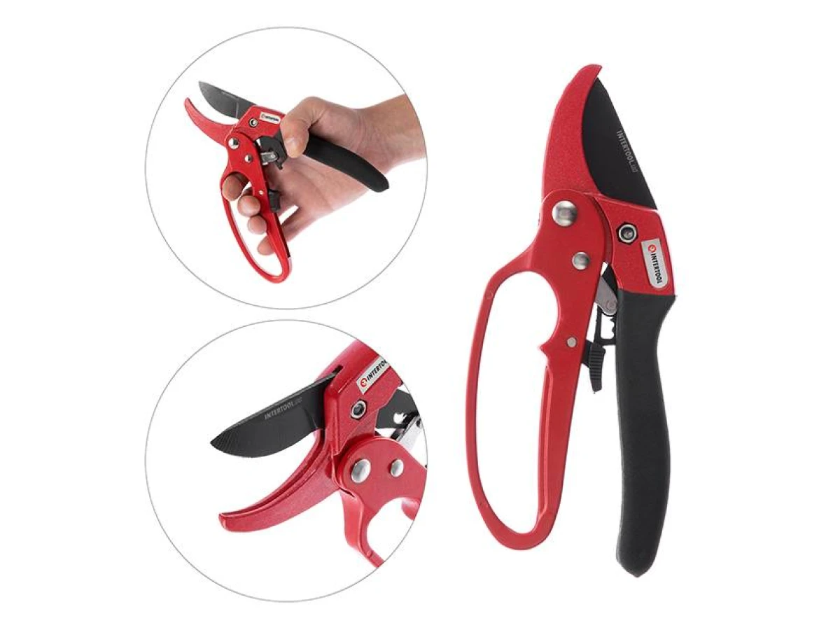 Секатор 200 мм INTERTOOL FT-1005 