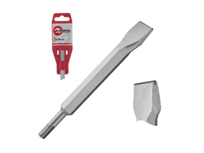 Зубило по каменю SDS PLUS 25мм 400 x 17мм з побєдитовою напайкою INTERTOOL SD-0451