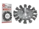 Щітка кільцева 100 мм для дриля, 1/4" (пучки крученого дроту) INTERTOOL BT-8100 
