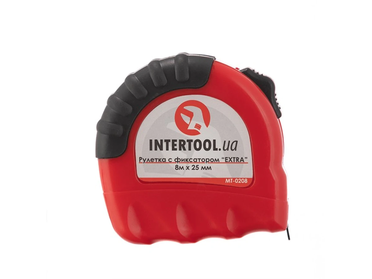 Рулетка з металевим полотном 8м x 25мм "EXTRA" INTERTOOL MT-0208 