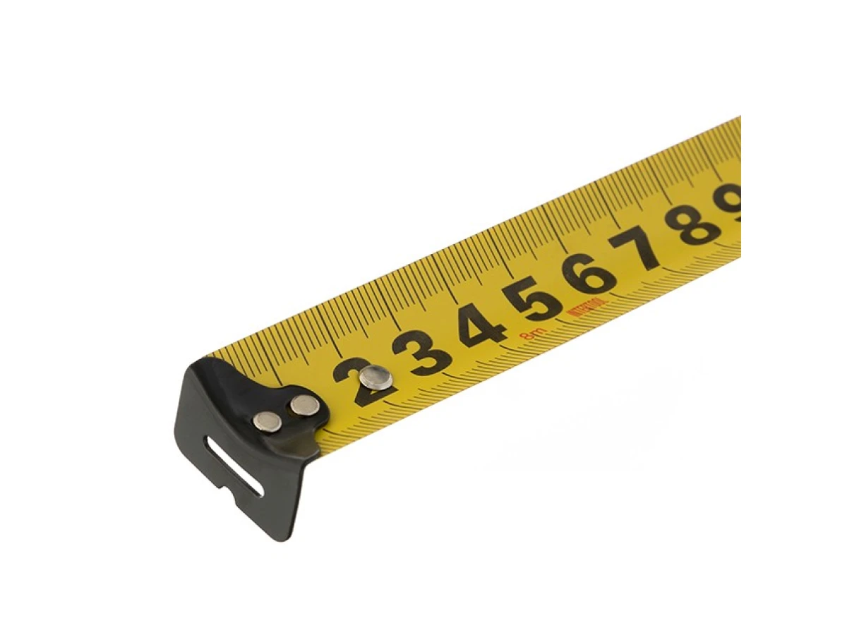 Рулетка з металевим полотном 8м x 25мм "EXTRA" INTERTOOL MT-0208 